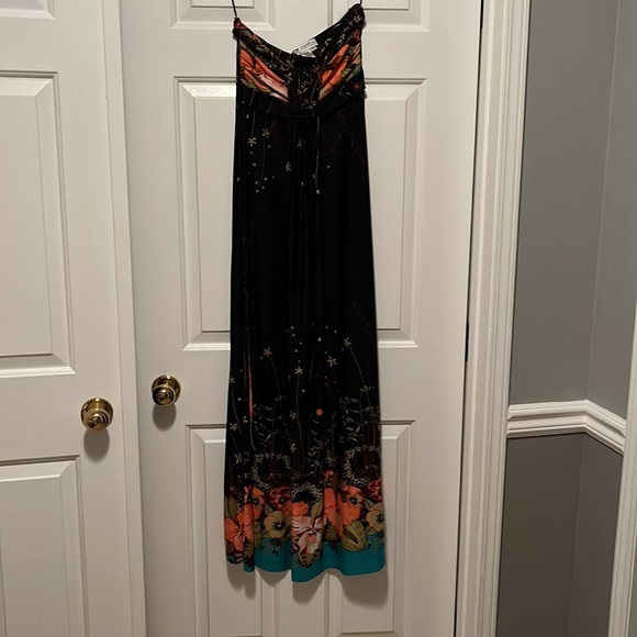 Strapless maxi tropical vibes beach dress - Picture 6 of 6